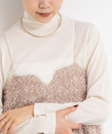 NOLLEY'S(ノーリーズ) 《手洗い可能》18Gウール100%ハイネックプルオーバー