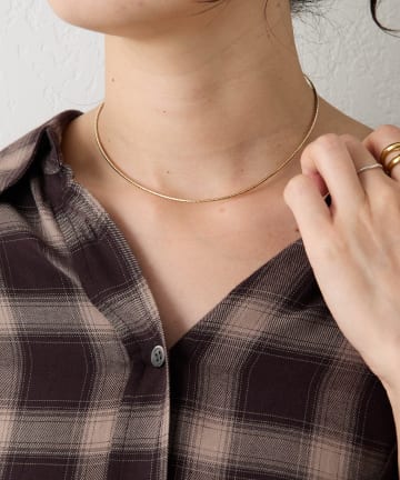 RIVE DROITE(リヴドロワ) 【洗練された印象に】ワイヤーショートネックレス