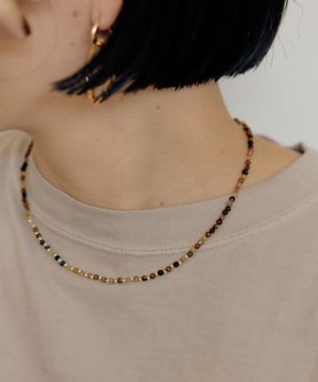 ear PAPILLONNER(イア パピヨネ) 《WEB限定/スターリングシルバー使用》ミニミニ天然石ネックレス