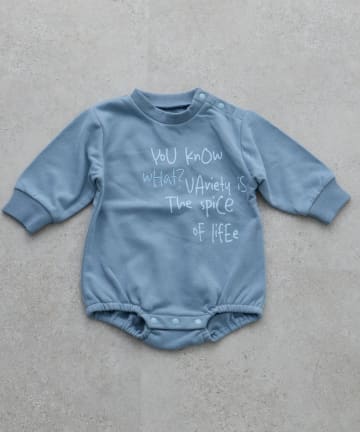 CIAOPANIC TYPY(チャオパニックティピー) 【BABY】ポイントロゴ刺繍スウェットロンパース