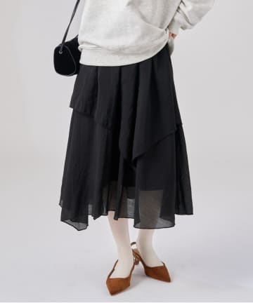 mystic(ミスティック) フリルアシメスカート