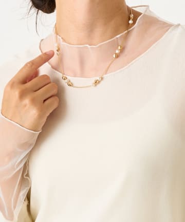 Jena　espace merveilleux(ジェナ　エスパスメルヴェイユ) ミックスパールネックレス