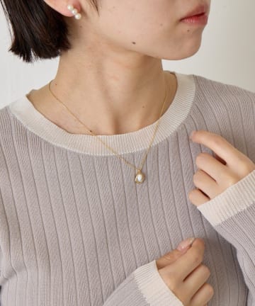 Jena　espace merveilleux(ジェナ　エスパスメルヴェイユ) オーバルストーンネックレス