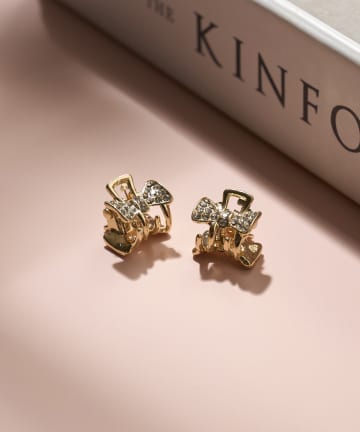 リボンストーンミニクリップセット(2P)