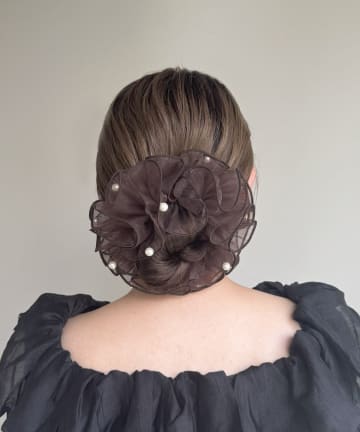 【人気の為再入荷】ボリュームシアーパールシュシュ