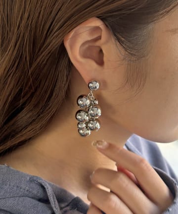 Lattice(ラティス) ボールロングピアス