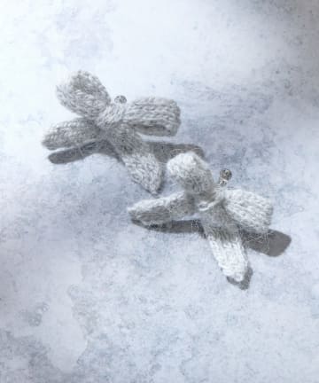 Lattice(ラティス) ニットリボンイヤリング