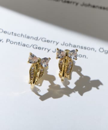 Lattice(ラティス) ストーンリボンイヤリング