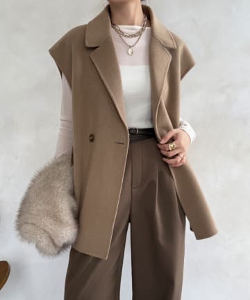 DOUDOU(ドゥドゥ) BIGシルエットジャケットベスト