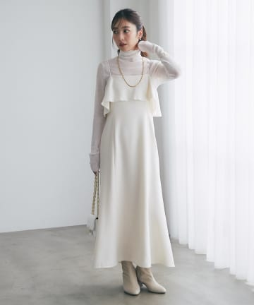 La boutique BonBon(ラブティックボンボン) ラッフルマーメイドキャミワンピース