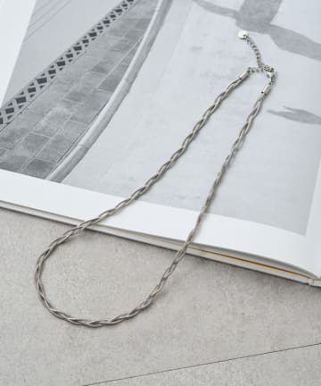 LOUNGEDRESS(ラウンジドレス) 《金属アレルギー対応/ステンレス》【GALENA/ガレナ】ブレイドチェーンネックレス