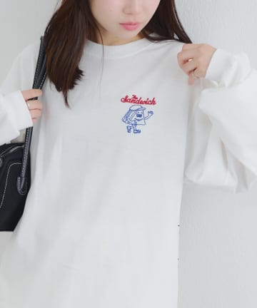 NICE CLAUP / OLIVE des OLIVE OUTLET(ナイスクラップ  / オリーブ デ オリーブ アウトレット) 【RMAF】サンドイッチロンT