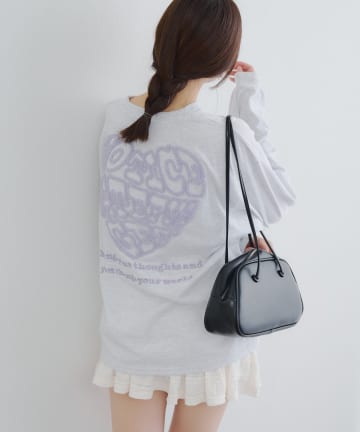 NICE CLAUP / OLIVE des OLIVE OUTLET(ナイスクラップ  / オリーブ デ オリーブ アウトレット) 【RMAF】ラメ相良ハートロンT