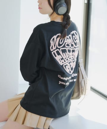 NICE CLAUP / OLIVE des OLIVE OUTLET(ナイスクラップ  / オリーブ デ オリーブ アウトレット) 【RMAF】ラメ相良ハートロンT