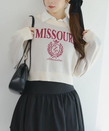 NICE CLAUP / OLIVE des OLIVE OUTLET(ナイスクラップ  / オリーブ デ オリーブ アウトレット) 【RMAF】ドッキングロゴニット