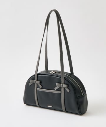 OLIVE des OLIVE(オリーブ デ オリーブ) 【500mlペットボトル収納可】ダブルリボンボストンバッグ