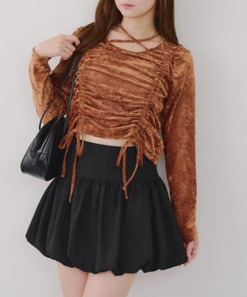 NICE CLAUP / OLIVE des OLIVE OUTLET(ナイスクラップ  / オリーブ デ オリーブ アウトレット) チョーカー付ドロストPO