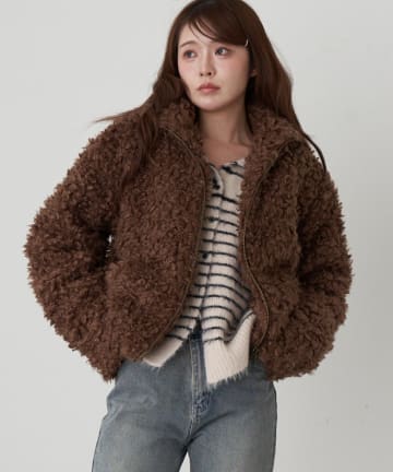 RAY CASSIN(レイカズン) ボアジップブルゾン