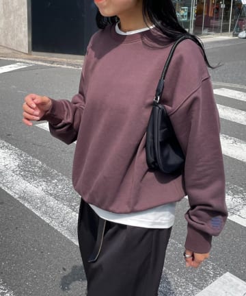 COLONY 2139(コロニー トゥーワンスリーナイン) 【LEI企画/新色追加】裏毛袖刺繍プルオーバー