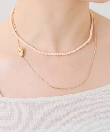 COLLAGE GALLARDAGALANTE(コラージュ ガリャルダガランテ) 【PAPILLONNER/パピヨネ】ビーズ2WAYネックレス