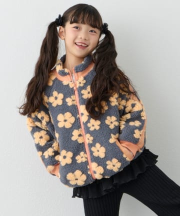 CIAOPANIC TYPY(チャオパニックティピー) 【WEB限定】【KIDS】【ユニセックス】総柄ボアブルゾン