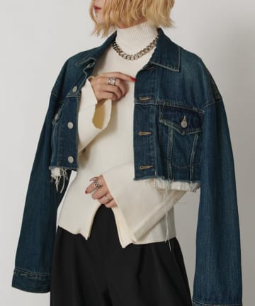 Lui's(ルイス) 【mi-企画】2WAYフレアスリーブニット