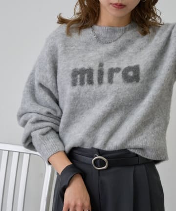 COLONY 2139(コロニー トゥーワンスリーナイン) miraロゴジャガードニットプルオーバー