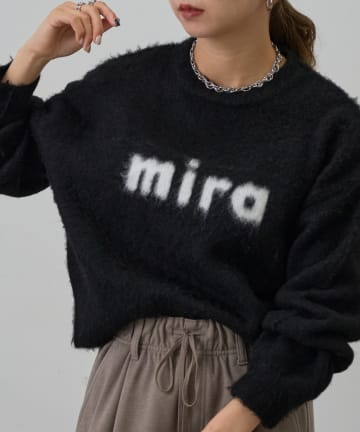 COLONY 2139(コロニー トゥーワンスリーナイン) miraロゴジャガードニットプルオーバー
