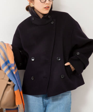 NOLLEY'S(ノーリーズ) ウールカシミヤダブルブレストコート