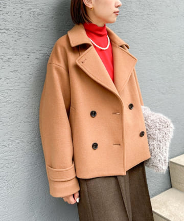 NOLLEY'S(ノーリーズ) ウールカシミヤダブルブレストコート