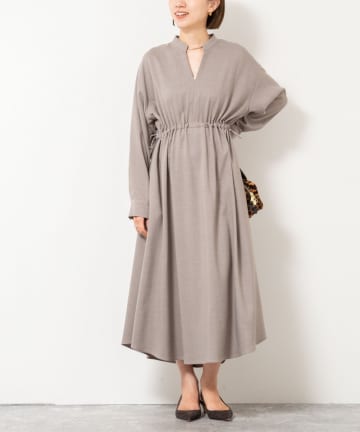 【一部WEB限定色アイテム】ウォッシャブルシャツワンピース