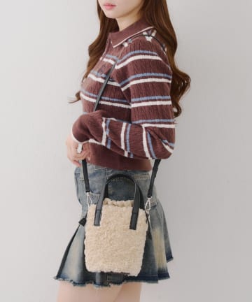 2WAYボアショルダーバッグ