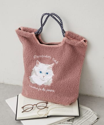 Remind me and forever(リマインドミーアンドフォーエバー) アニマル刺繍コードボアトートバッグ
