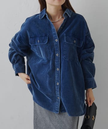 PUAL CE CIN(ピュアルセシン) コーデュロイCPOシャツ