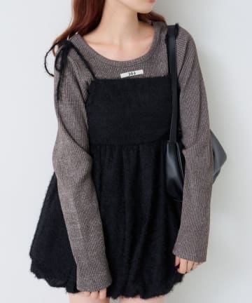 Kastane(カスタネ) 【新色追加/5色展開】ニットタグロンTEE