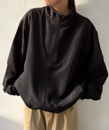 LOCUST(ローカスト) 【今売れてます。】配色スタンドカラーzipupブルゾン