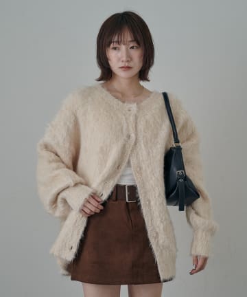 mline(エムライン) [mline]エアリーループカーディガン