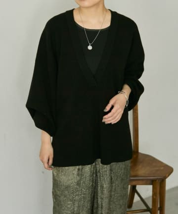 ear PAPILLONNER(イア パピヨネ) Vネックニット【SUM1 STYLE(スミスタイル)】