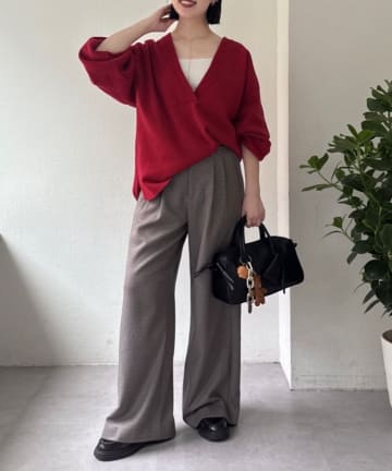 ear PAPILLONNER(イア パピヨネ) Vネックニット【SUM1 STYLE(スミスタイル)】