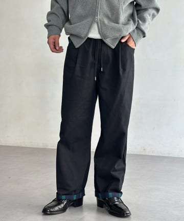 CPCM(シーピーシーエム) 裏チェックスケーターパンツ