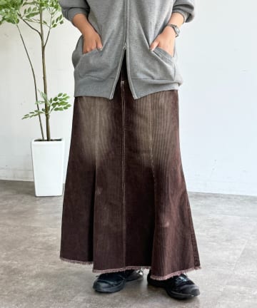 CPCM(シーピーシーエム) コーデュロイマーメイドスカート