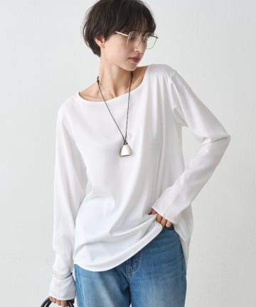 LOUNGEDRESS(ラウンジドレス) サテンロンTブラウス