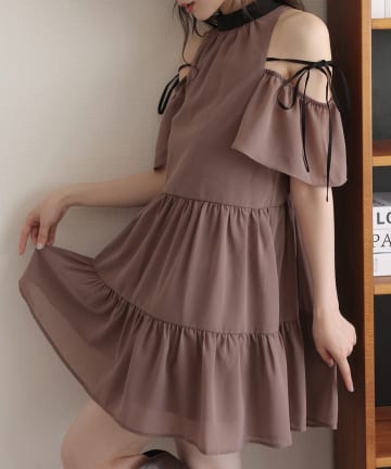 NICE CLAUP / OLIVE des OLIVE OUTLET(ナイスクラップ  / オリーブ デ オリーブ アウトレット) 【one after another】アメスリチュニック