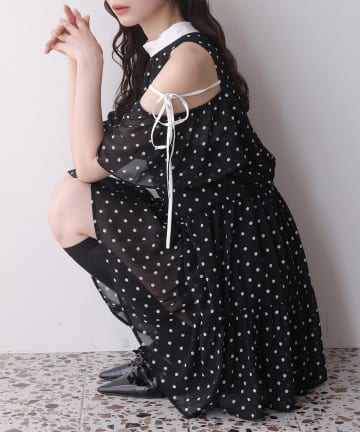 NICE CLAUP / OLIVE des OLIVE OUTLET(ナイスクラップ  / オリーブ デ オリーブ アウトレット) 【one after another】アメスリチュニック