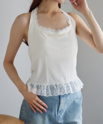 NICE CLAUP / OLIVE des OLIVE OUTLET(ナイスクラップ  / オリーブ デ オリーブ アウトレット) 【one after another】裾レースインナー