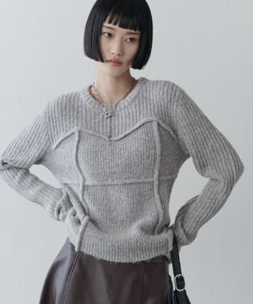 Lui's(ルイス) ビスチェ風ニットプルオーバー