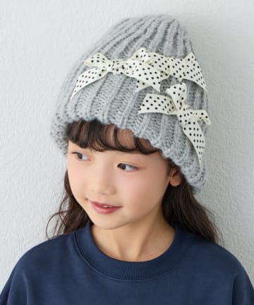 CIAOPANIC TYPY(チャオパニックティピー) 【KIDS】リボンニット帽