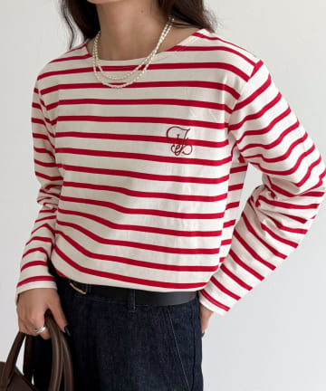 FREDY & GLOSTER(フレディ アンド グロスター) コンパクトボーダーロンＴ