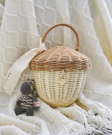 salut!(サリュ) 《WEB限定再入荷》ラタンどんぐりバスケット