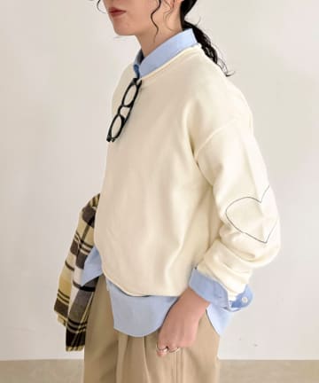 FREDY & GLOSTER(フレディ アンド グロスター) ハートステッチニットプルオーバー